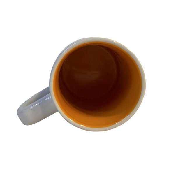 Rae Dunn Set-2 "CERVEZA" Ceramic White w/Yellow Inside Beer Steins 24oz Each - Picture 6 of 12